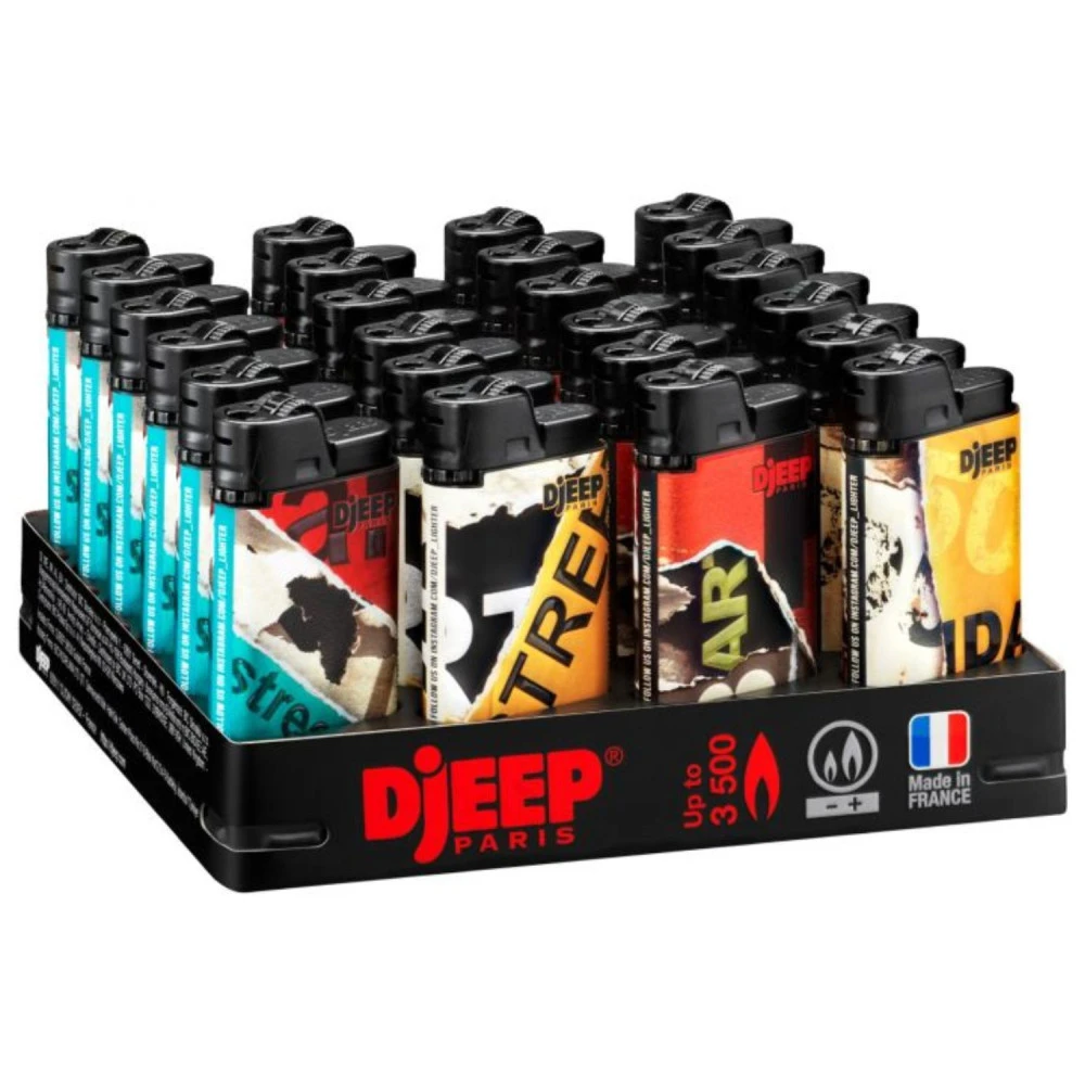 Barquette De 24 Briquets Djeep Assortis - Ripped Paper 1 Barquette De 24 Briquets Djeep Assortis - Ripped Paper