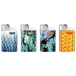 Fournitures Pour Fumeurs -Fournitures Pour Fumeurs barquette de 24 briquets djeep assortis underwater 1