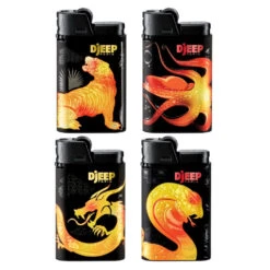 Fournitures Pour Fumeurs -Fournitures Pour Fumeurs barquette de 24 briquets djeep assortis untamed tatoo 1