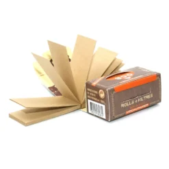 Boite De 16 Rouleaux De Feuilles Virgin Paper + Filtres (Rolls) Slim - OCB Non Blanchi -Fournitures Pour Fumeurs boite de 16 rouleaux de feuilles virgin paper filtres rolls slim ocb non blanchi 3