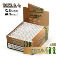 Boite De 50 Carnets De Feuilles Slim Rizla Bamboo