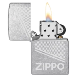 Briquet Zippo Street Chrome Checkered -Fournitures Pour Fumeurs briquet zippo street chrome checkered 2
