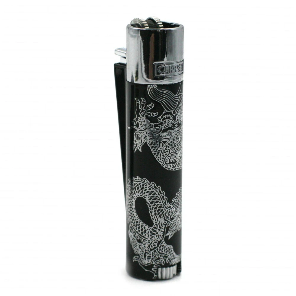 Clipper Métal Avec Etui – Black Super Dragons 2 Clipper Métal Avec Etui – Black Super Dragons – Image 2