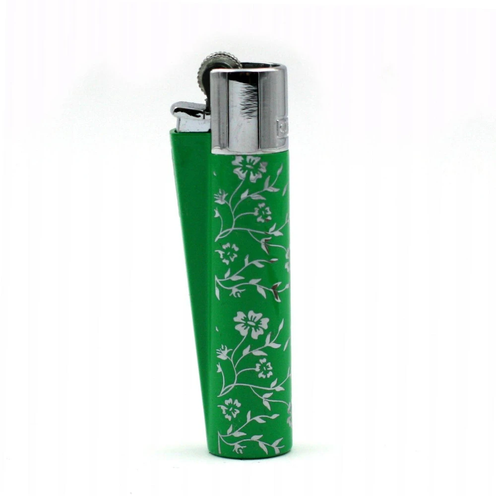 Clipper Métal Avec Etui – Green Pattern 1 Clipper Métal Avec Etui – Green Pattern