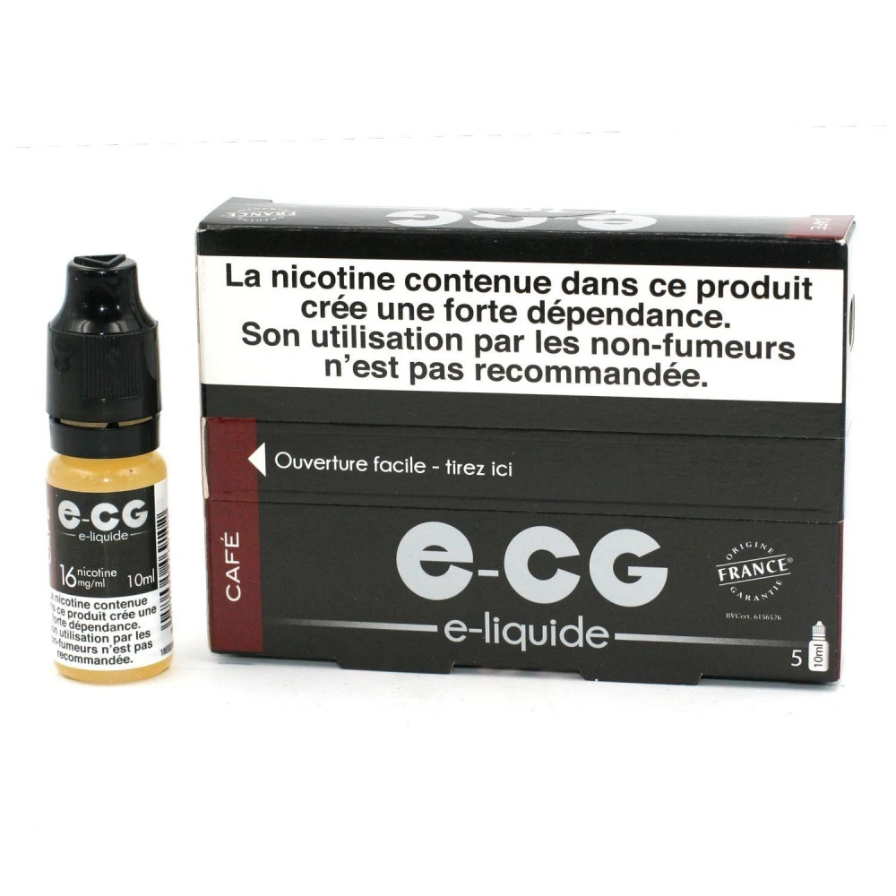 Lot De 5 Flacons E-CG - Goût Café 16 Mg/ml 1 Lot De 5 Flacons E-CG - Goût Café 16 Mg/ml