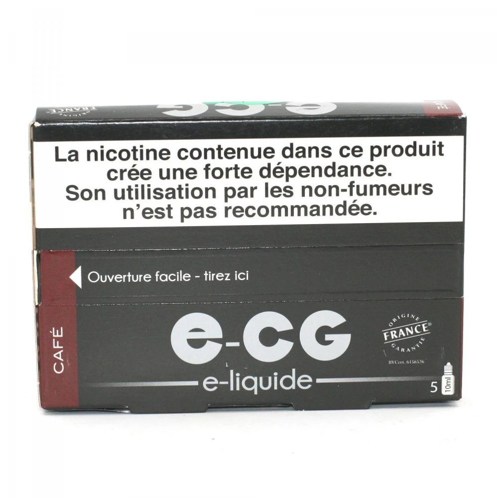 Lot De 5 Flacons E-CG - Goût Café 3 Mg/ml 2 Lot De 5 Flacons E-CG - Goût Café 3 Mg/ml – Image 2