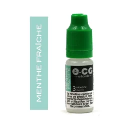 Lot De 5 Flacons E-CG - Goût Menthe Fraîche 3 Mg/ml -Fournitures Pour Fumeurs lot de 5 flacons e cg gout menthe fraiche 3 mg ml 2