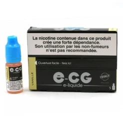 Lot De 5 Flacons E-CG - Goût Vanille 6 Mg/ml