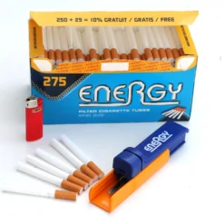 Lot De 9 Boites De 275 Tubes à Cigarettes Energy -Fournitures Pour Fumeurs lot de 9 boites de 275 tubes a cigarettes energy 4