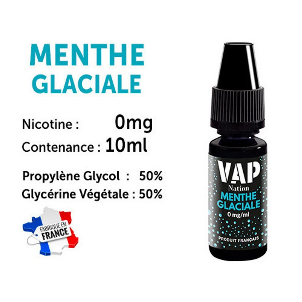 Vap Nation Lot De 5 Liquides - Menthe Glaciale 0 Mg 1 Vap Nation Lot De 5 Liquides - Menthe Glaciale 0 Mg