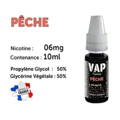 Vap Nation Lot De 5 Liquides - Pêche 6 Mg